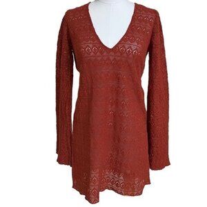 Free People Sea Through Mini by Endless Summer in Rooibos Tea, Size Small NWT